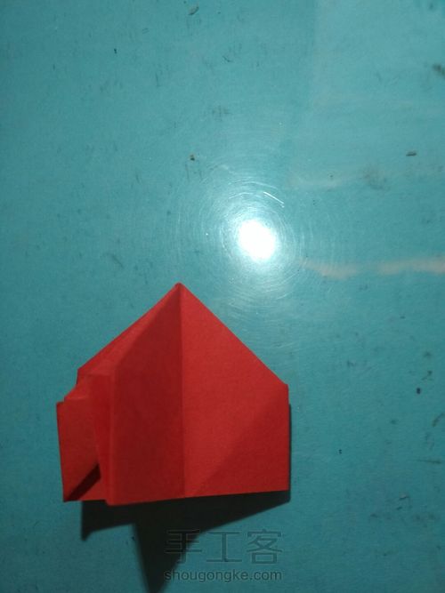 玫瑰花的折法 第8步