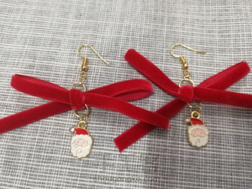 新颖蝴蝶结耳饰 第5步