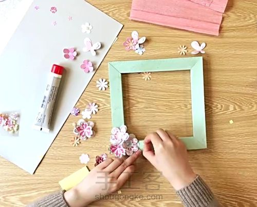 春天气息相框 第6步
