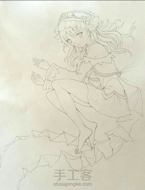 彩铅画 第1步