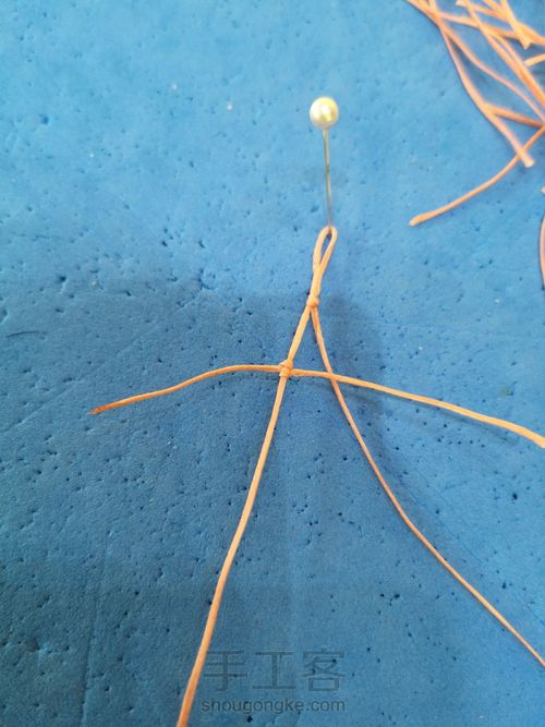 超节约用线的扣头 第3步