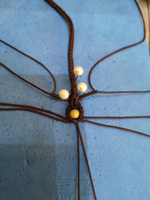 八股线篮子尾扣 第12步