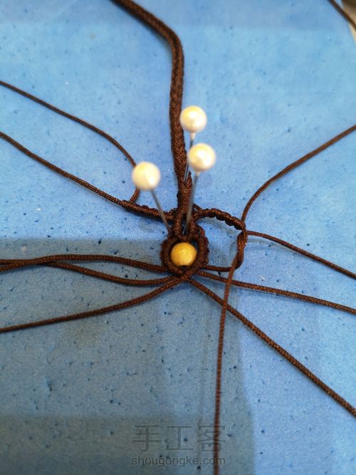 八股线篮子尾扣 第14步