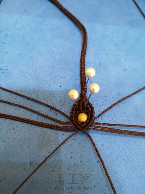 八股线篮子尾扣 第16步