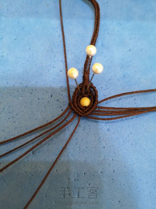 八股线篮子尾扣 第18步