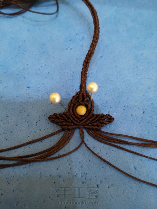 八股线篮子尾扣 第23步