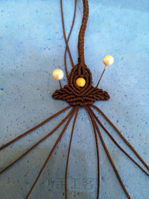 八股线篮子尾扣 第26步