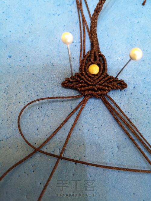 八股线篮子尾扣 第28步