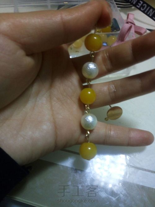 首发 、超流行蜜蜡珠长链耳环 第10步