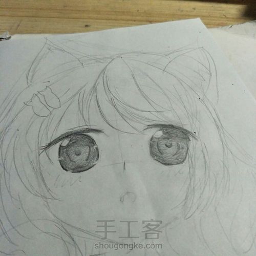漫画女孩手绘教程 第11步