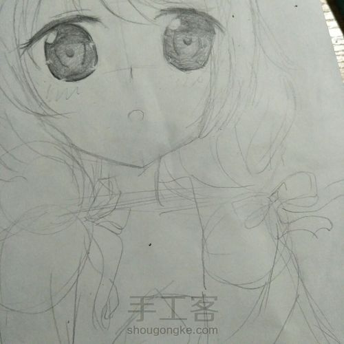 漫画女孩手绘教程 第12步