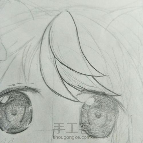 漫画女孩手绘教程 第16步