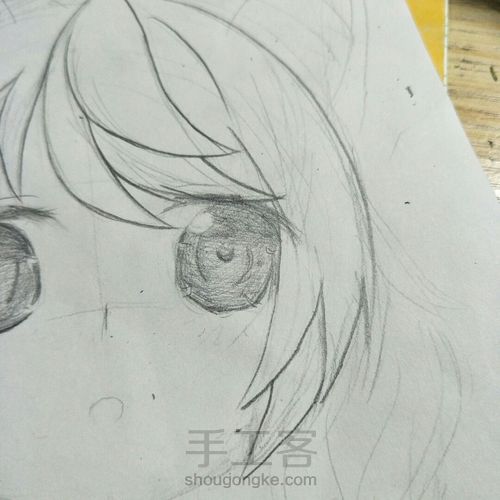 漫画女孩手绘教程 第17步