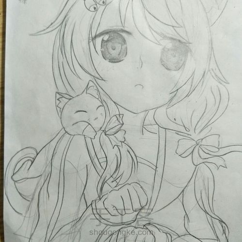 漫画女孩手绘教程 第22步