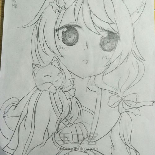 漫画女孩手绘教程 第23步