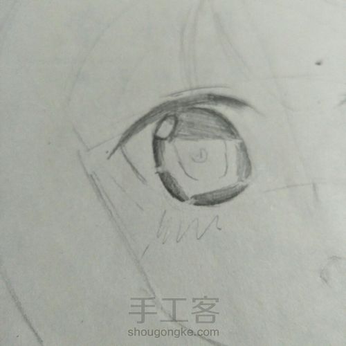 漫画女孩手绘教程 第5步