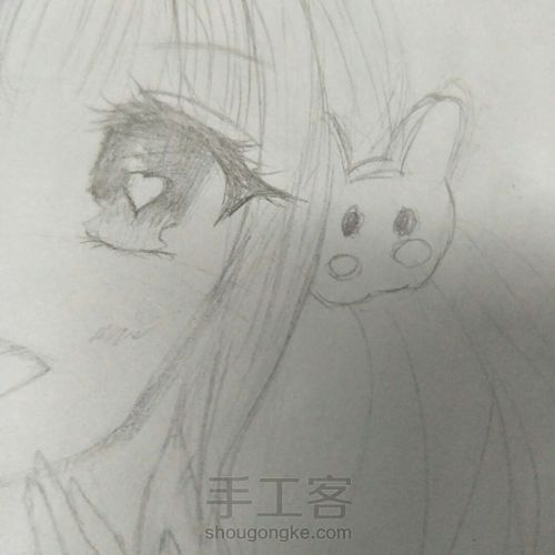 手绘漫画女孩 第23步