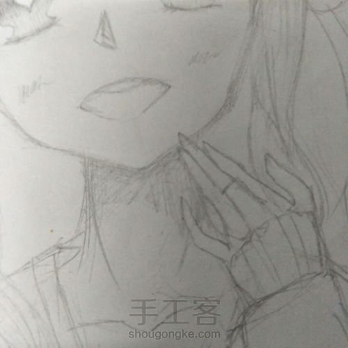 手绘漫画女孩 第28步