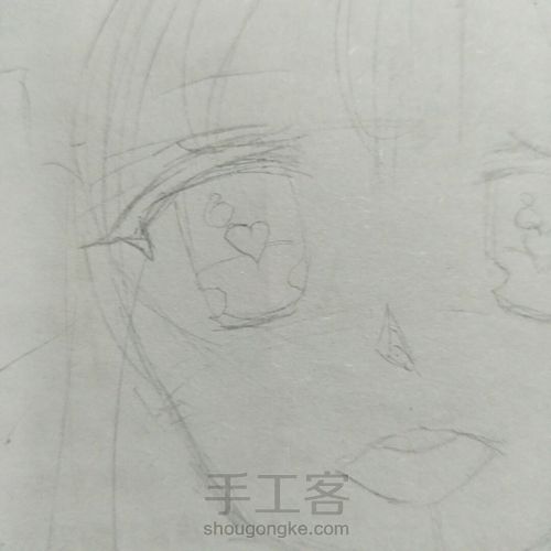 手绘漫画女孩 第4步