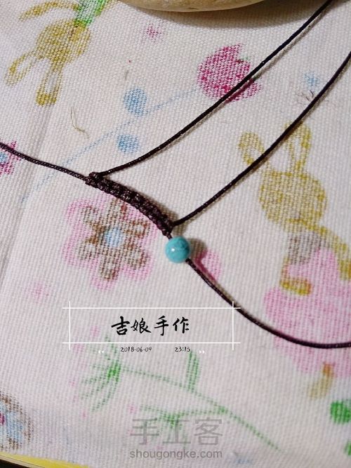 简单的复古绳戒 第2步