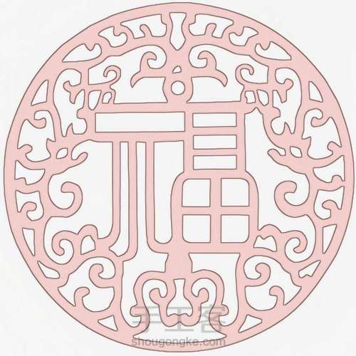 春节福字刻纸 第1步