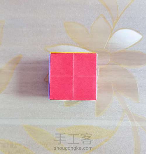 一起学手工——折纸翻转魔方教程 第4步