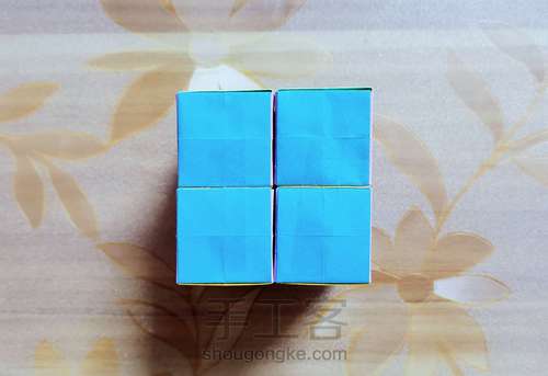 一起学手工——折纸翻转魔方教程 第9步