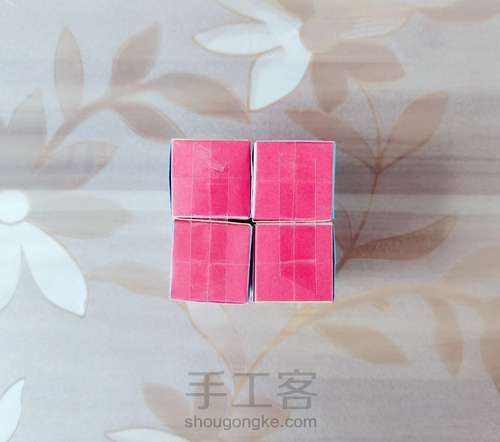 一起学手工——折纸翻转魔方教程 第10步