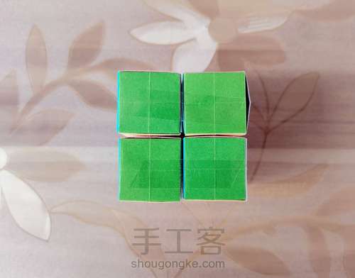 一起学手工——折纸翻转魔方教程 第11步