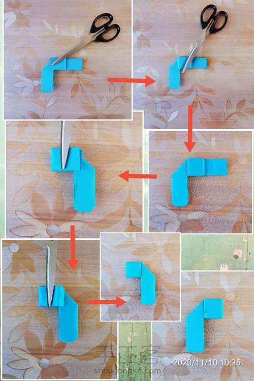 吃鸡游戏道具信号“腔”手工折纸教程 第9步