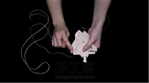 一分钟手工小皮象 第6步