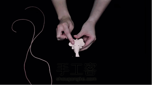 一分钟手工小皮象 第13步