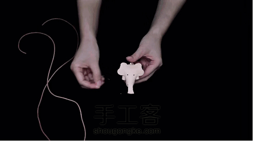 一分钟手工小皮象 第14步