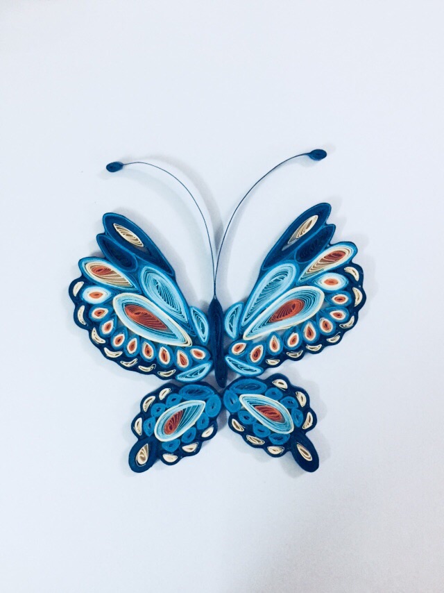 非常漂亮的一款衍纸蝴蝶🦋