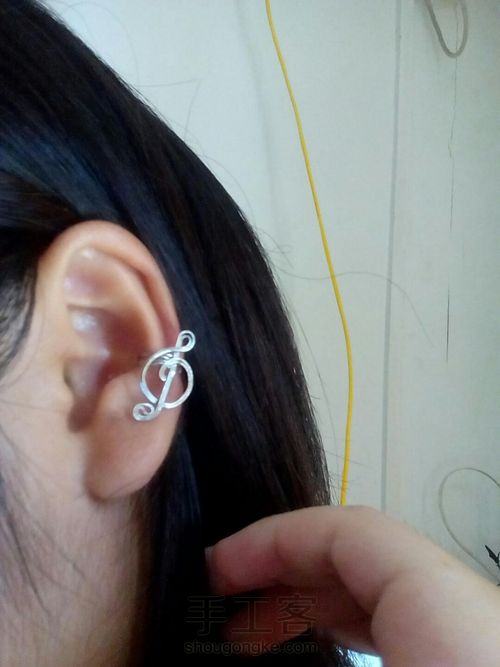 绕线音符耳夹 第1步