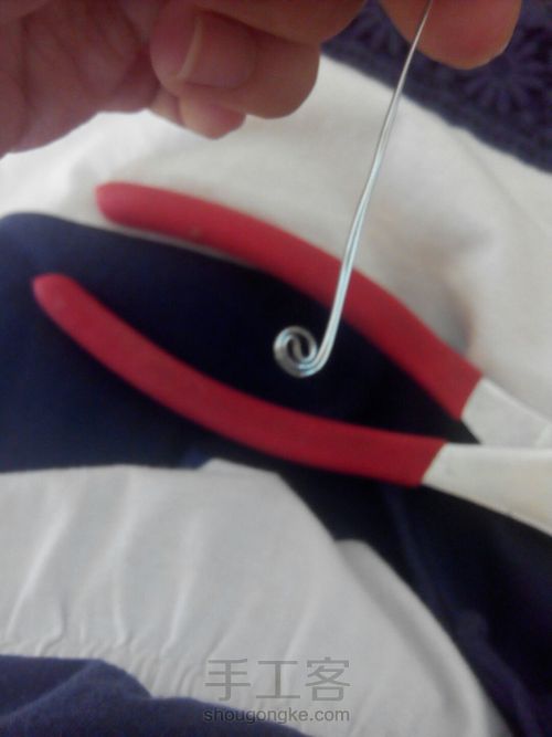 绕线音符耳夹 第3步