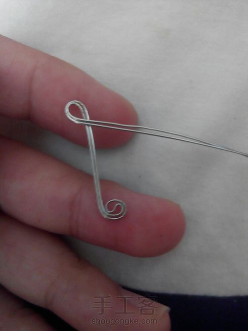 绕线音符耳夹 第5步