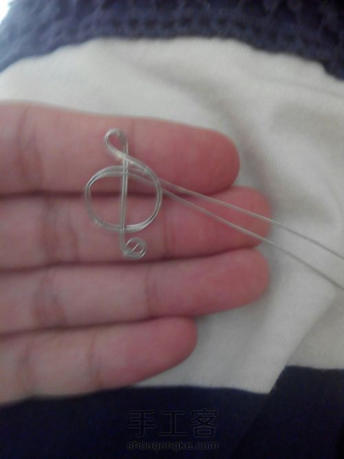 绕线音符耳夹 第8步