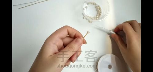 巴洛克异型珍珠手镯 第6步