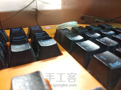 象牙果镶银戒指 第2步