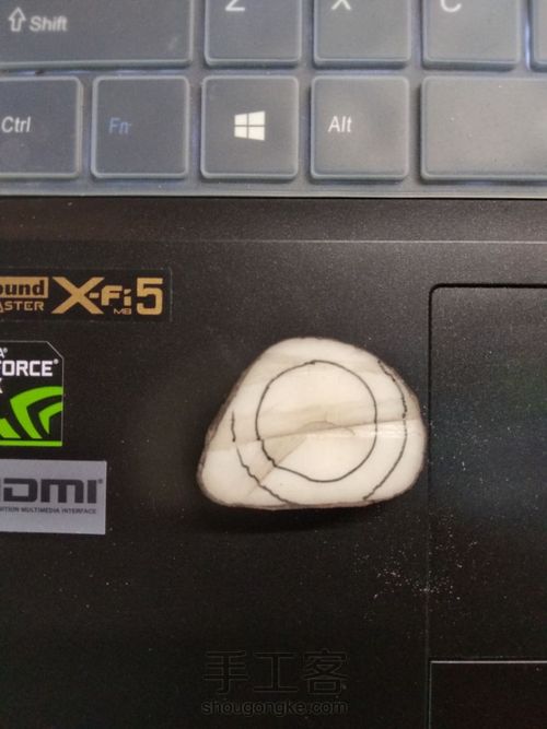 象牙果镶银戒指 第4步