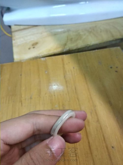 象牙果镶银戒指 第9步