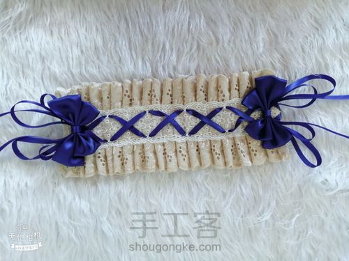 lolita洛丽塔手工发带制作 第6步