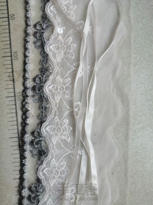 ，lolita洛丽塔基础手袖过程 第1步