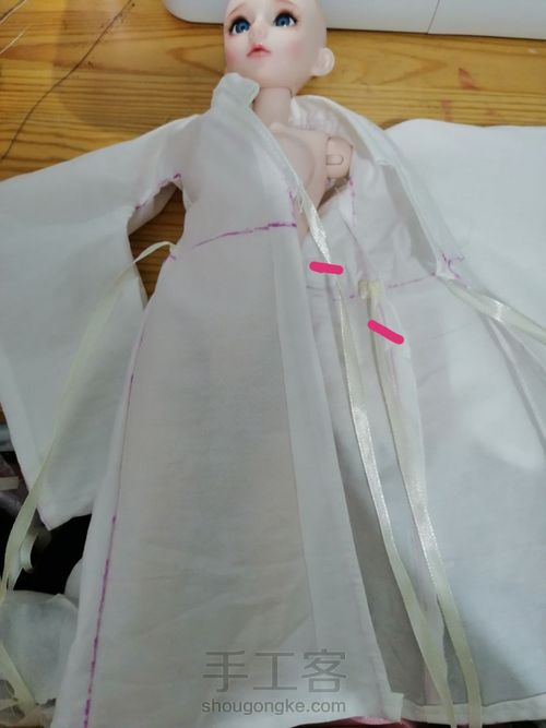 BJD娃娃娃衣古装教程 第44步