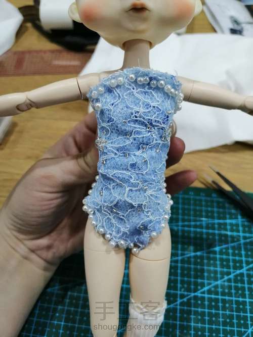 【原创娃衣】僵尸新娘——小布BJD娃衣 第46步