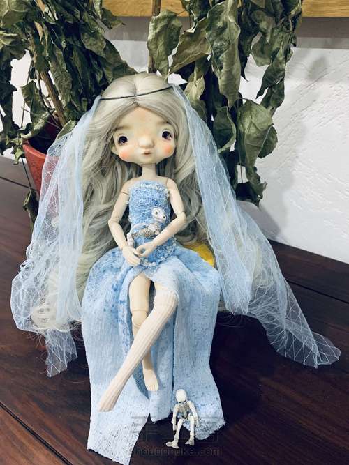 【原创娃衣】僵尸新娘——小布BJD娃衣 第61步