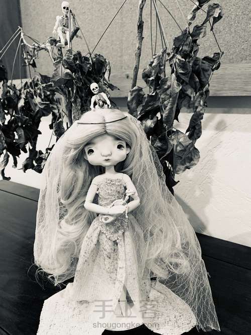 【原创娃衣】僵尸新娘——小布BJD娃衣 第63步