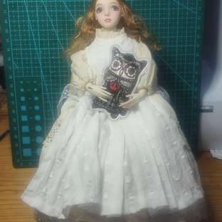 BJD小布娃衣—茶染内搭裙教程