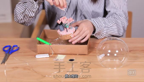 超简单diy梦幻水晶球灯 第5步